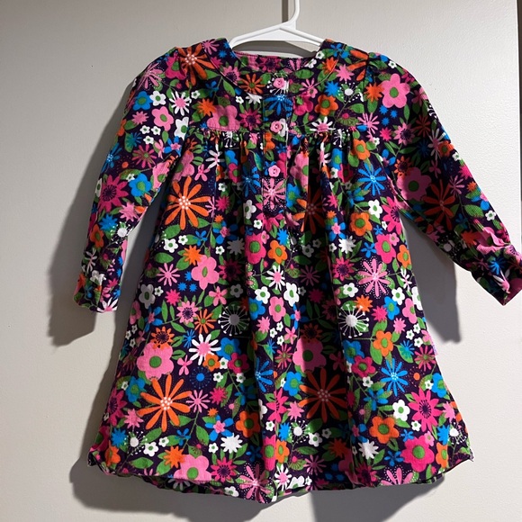 Le Top Other - 24 months LeTop Girls beautiful courdaroy floral dress